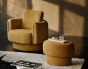 ARROW fauteuil fixe ou pivotant design organique en tissu