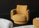 ARROW fauteuil fixe ou pivotant design organique en tissu