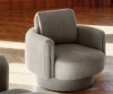 ARROW fauteuil fixe ou pivotant design organique en tissu