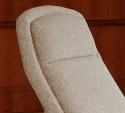 BART fauteuil lounger sans accoudoirs & repose-pieds en tissu