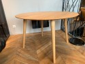 Table ronde MALMÖ diamètre 120 cm en bois massif de chêne teinte naturelle huilée