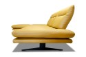 ABOVER, canapé d'angle 4 places chaise longue dossiers réglables, cuir ou tissu