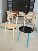 Chaises bistrot en bois courbé collector couleurs spéciales