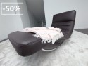 Chaise longue à bascule CONTROLBODY cuir Skin grain de café