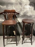 Lot de 2 tabourets TON en bois