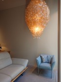 VERPAN 8DM très grand lustre nacre déstockage liquidation Lyon