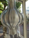 Lustre ONION VERPAN XL métal satiné Verner Panton