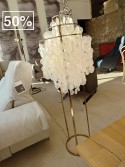 Lampe sur pied FUN 1STM BRASS laiton & nacre VERPAN Verner Panton