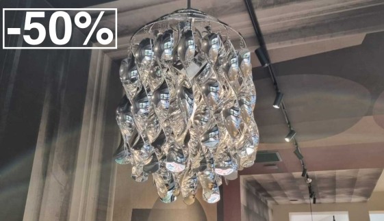 Suspension Verpan Spirale Chrome Mini, déstockage liquidation Lyon