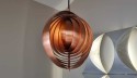 Suspension Moon Verpan cuivre Ø34 cm, déstockage liquidation Lyon