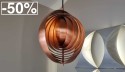 Suspension Moon Verpan cuivre Ø34 cm, déstockage liquidation Lyon