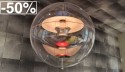 Suspension sphère Verpan VP GLOBE Ø50 cm Verner Panton, déstockage liquidation Lyon