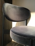 Verpan chaise SERIES 430 en tissu Kvadrat Raf SIMONS Harald 3 bleu, en déstockage