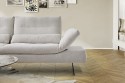 ABARTHROYAL merveilleux & ultra confortable canapé cuir d'angle avec chaise longue