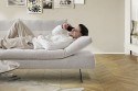 ABARTHROYAL merveilleux & ultra confortable canapé cuir d'angle avec chaise longue