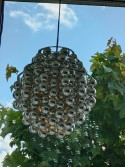 Suspension Verpan Ball argent, déstockage liquidation Vittel