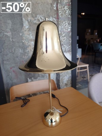 Lampe à poser Verpan Pantop laiton doré, déstockage liquidation Vittel