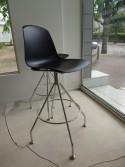 Paire de tabourets de bar EPOCA LUXY pied EIFFEL pivotant chromé
