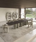 0HWONDER, petit fauteuil organique tapissé, pieds gainés cuir ou tissu