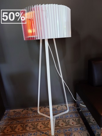 Lampadaire JALOUSIE W&D sur pied blanc / rouge