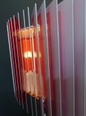 Lampadaire JALOUSIE W&D sur pied blanc / rouge