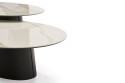 AXOME, table basse ronde plateau marbre, céramique, verre, ou bois