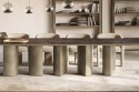 CREW, très grande table XL ultra design plateau céramique ou bois