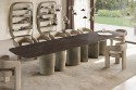 CREW, très grande table XL ultra design plateau céramique ou bois