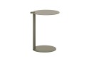 Bout de canapé, petite table console ronde VALY, plateau métal ou céramique