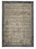Tapis bicolore sur mesure en viscose pure CRUSHER teinte au choix