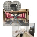 Tapis sur mesure en viscose MANHATTAN monochrome teinte au choix petits damiers