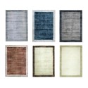 Tapis bicolore sur mesure en viscose pure CRUSHER teinte au choix