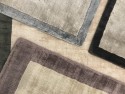 Tapis bicolore sur mesure en viscose pure CRUSHER teinte au choix