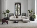 Fauteuil lounger 0HLORD! design oganique, pieds gainés cuir ou tissu