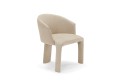 Petit fauteuil 0HLORD! design oganique, pieds gainés cuir ou tissu