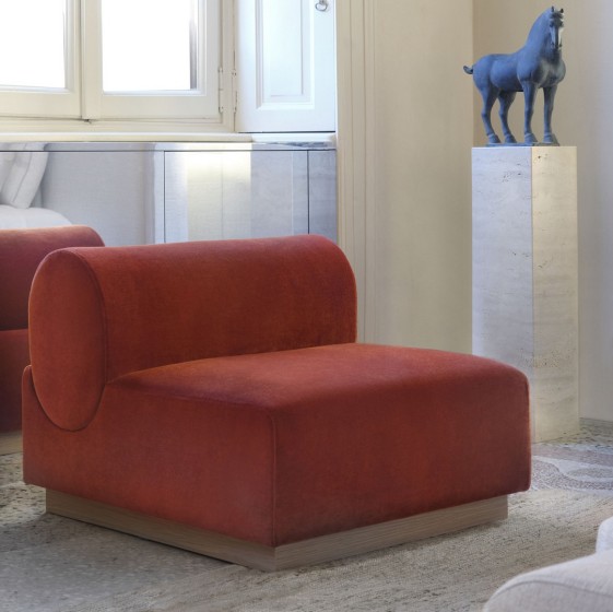 DANDY, fauteuil design original tissu ou cuir
