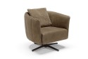 ABAXIAL, fauteuil design pivotant cuir ou tissu