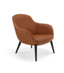 CHILLERS, petit fauteuil design lounge cuir ou tissu