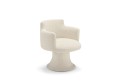 ABALONE, chaise pivotante design tissu ou cuir
