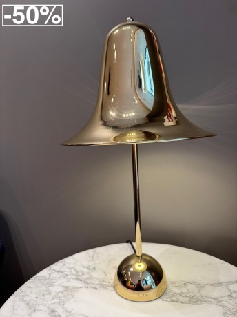 Lampe de table Verpan Pantop laiton doré, déstockage Paris