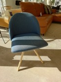 Chaise BLOOM S tissu bleu crisp