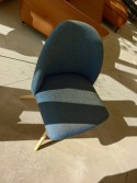 Chaise BLOOM S tissu bleu crisp