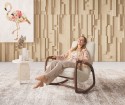 DODIN, fauteuil à bascule rocking chair, bois massif & tissu ou cuir