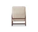 DODIN, fauteuil à bascule rocking chair, bois massif & tissu ou cuir