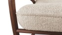 DODIN, fauteuil à bascule rocking chair, bois massif & tissu ou cuir
