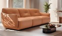 Grand canapé 3 places 3 modules cuir ou tissu DIAMOND