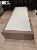 ERGO.BOX 80 x 200 cm sommier tapissé intégralement tissu Bahama beige