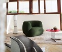 BABYLON, fauteuil design organique en tissu