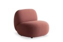 Fauteuil design organique BABYLON tissu, base fixe ou pivotante