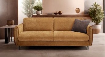 Canapé convertible design tissu matelas mousse ou mousse mémoire de forme